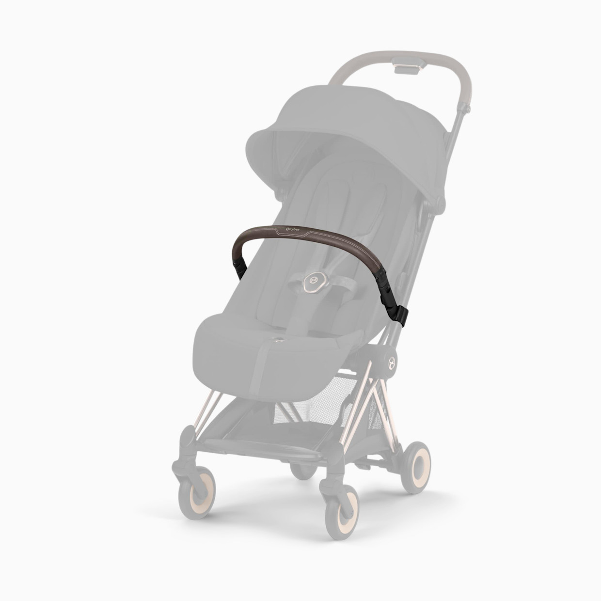 Cybex COYA Stroller Bumper Bar - Dark Brown.