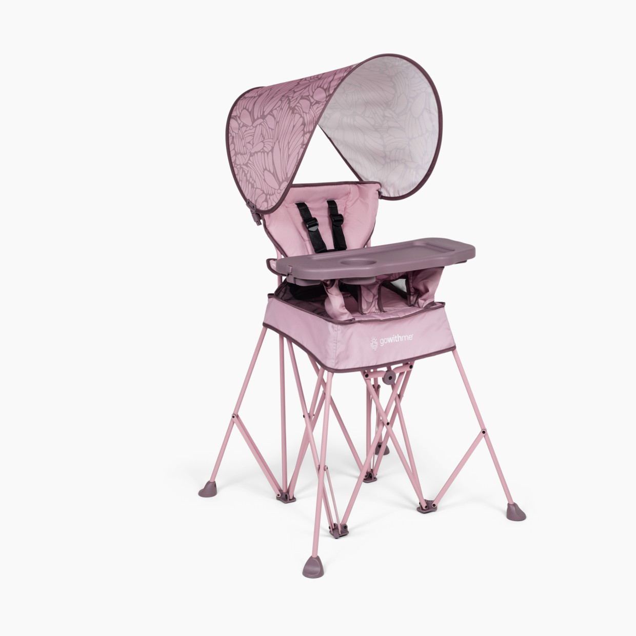 Baby Delight Go With Me Uplift Deluxe Portable High Chair With Canopy - Canyon Rose.