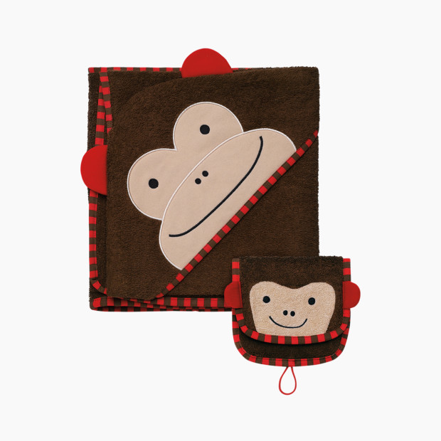 Skip Hop Zoo Towel and Mitt Sets--DISCONTINUED - Monkey.
