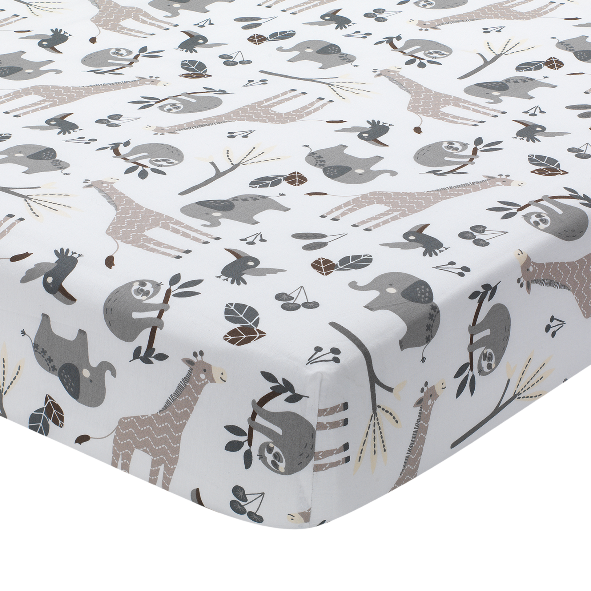 Lambs & Ivy Cotton Fitted Crib Sheet.