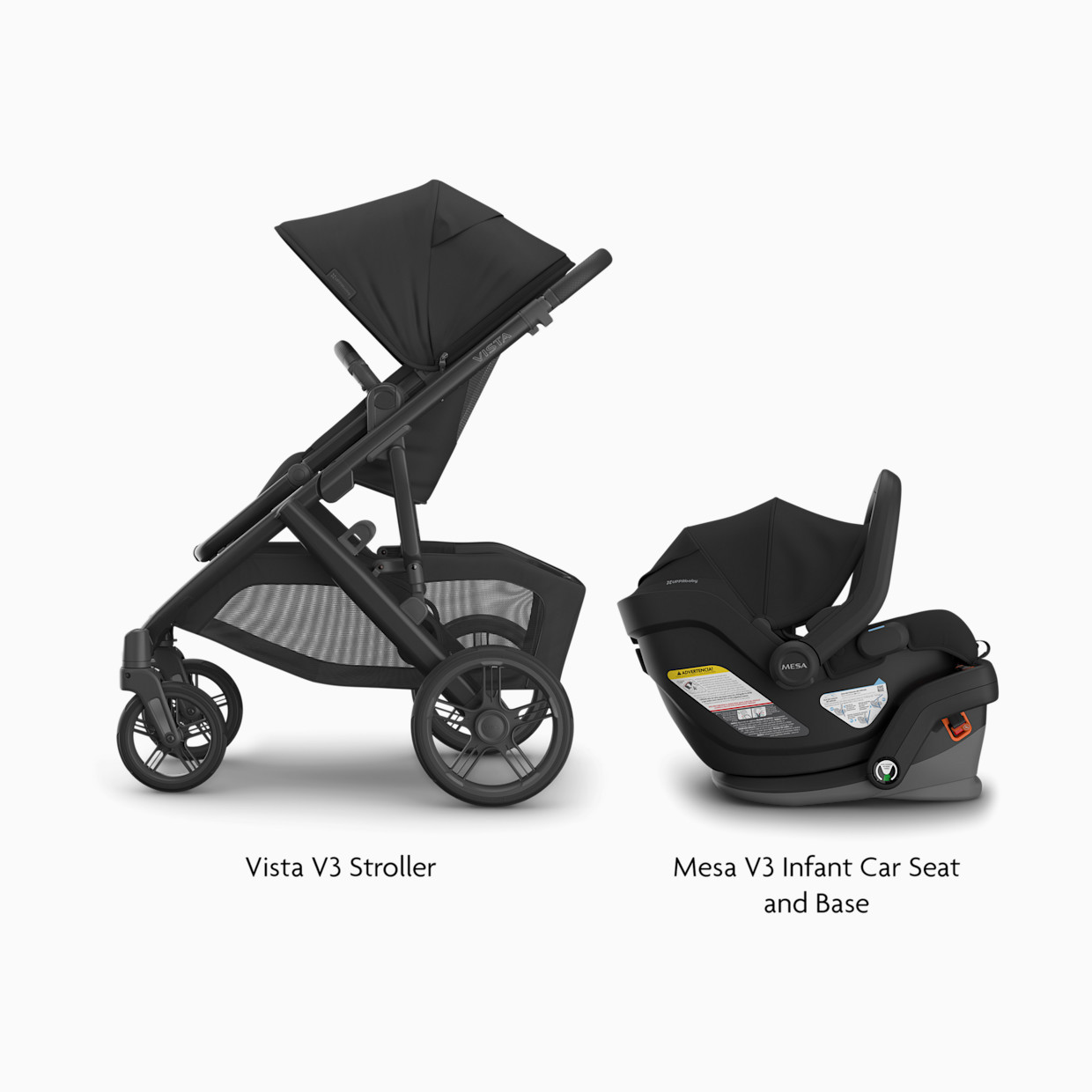 UPPAbaby Vista V3 Stroller & Mesa V3 Infant Car Seat Travel System - Jake.