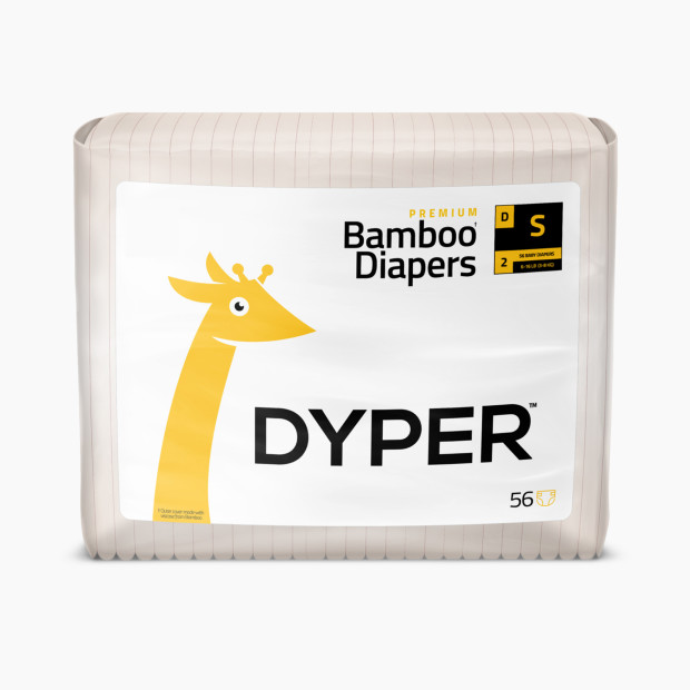 DYPER Sustainable Diapers - Small, 56 Count.