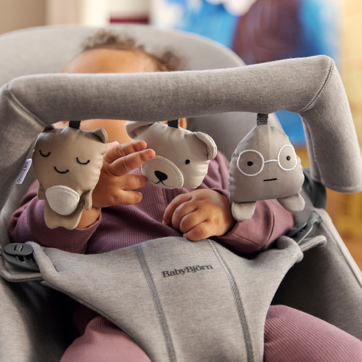 BabyBjörn Toy for Bouncer Soft - Friends Neutrals.