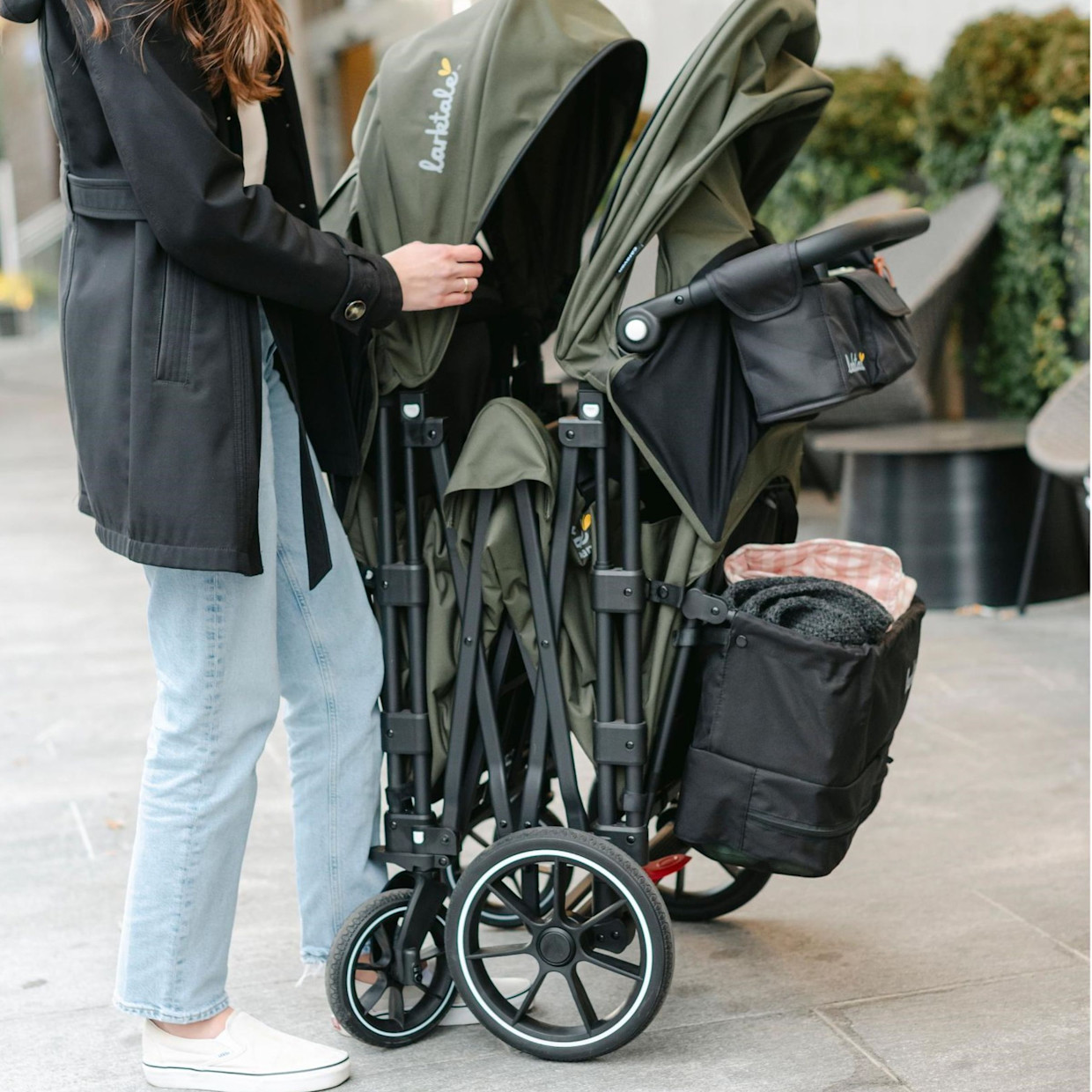 Larktale Caravan V3 Stroller Wagon - Avalon Gray.