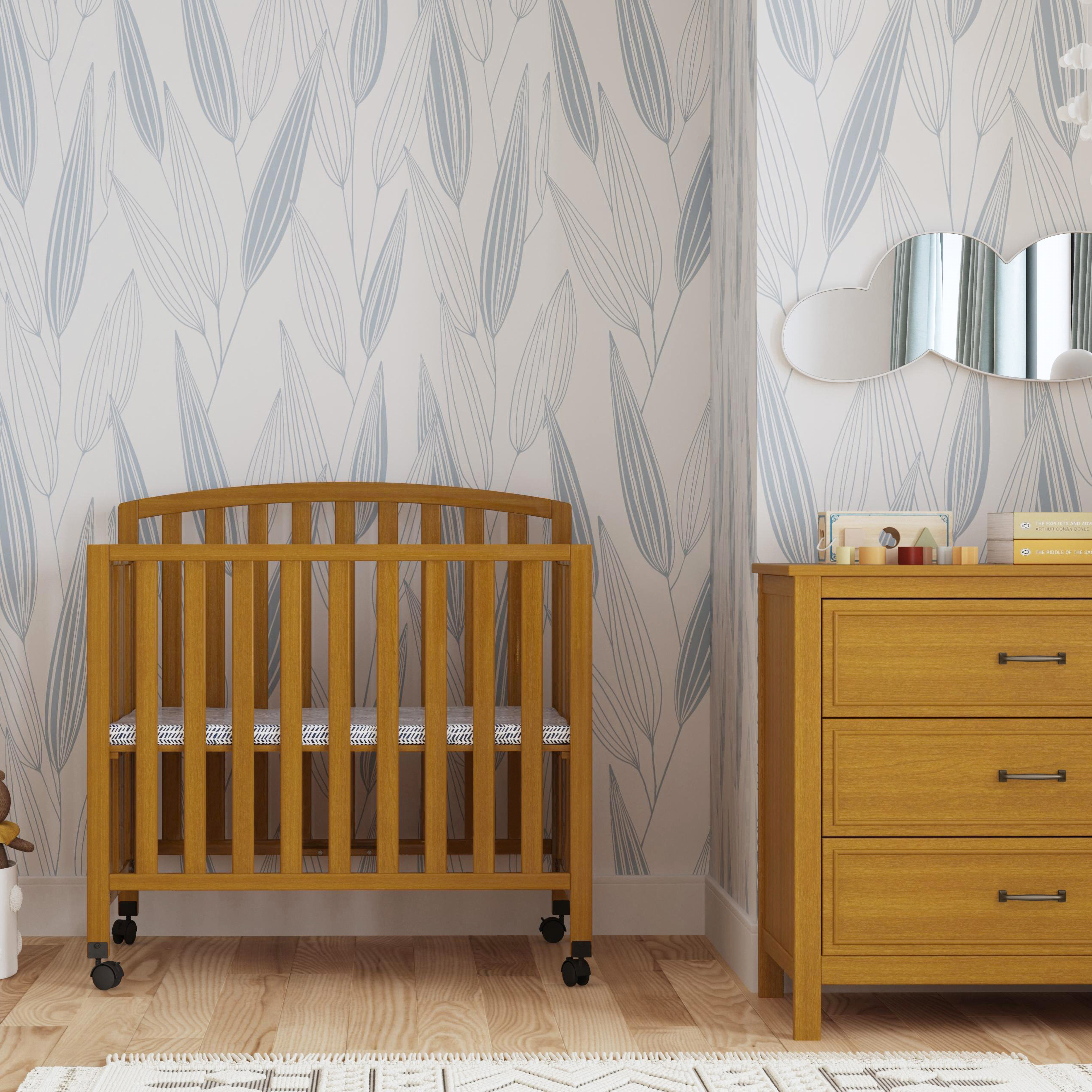 DaVinci Dylan 3in1 Mini Crib and Twin Bed Chestnut Babylist Shop