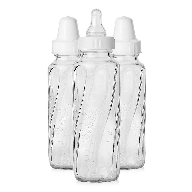 Evenflo Classic Glass Baby Bottle (3-Pack).