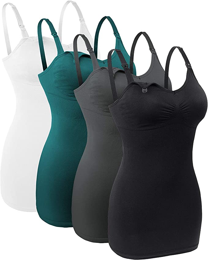Lataly Seamless Nursing Tank Tops.