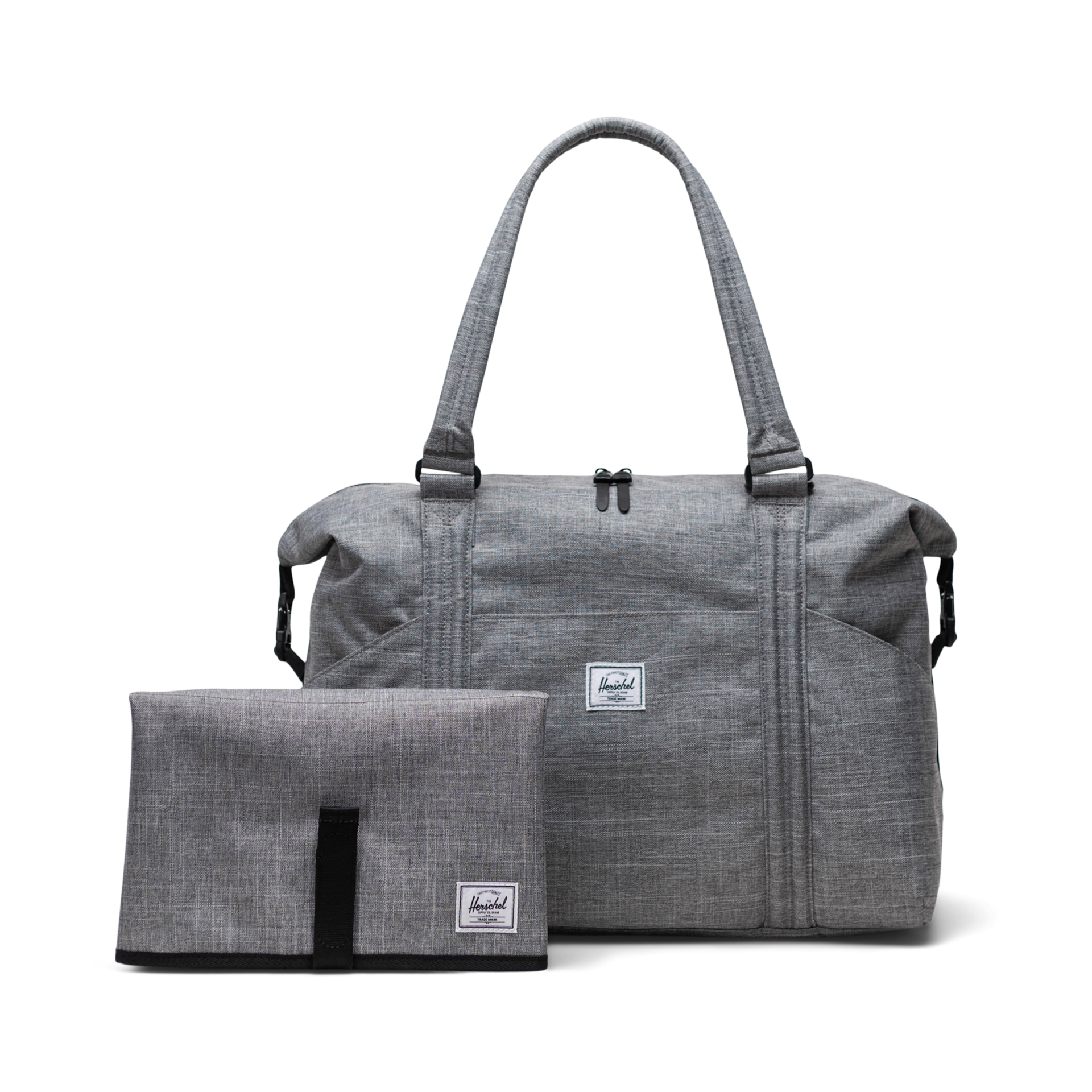 Herschel Supply Co. Strand Duffle Diaper Bag Raven Crosshatch
