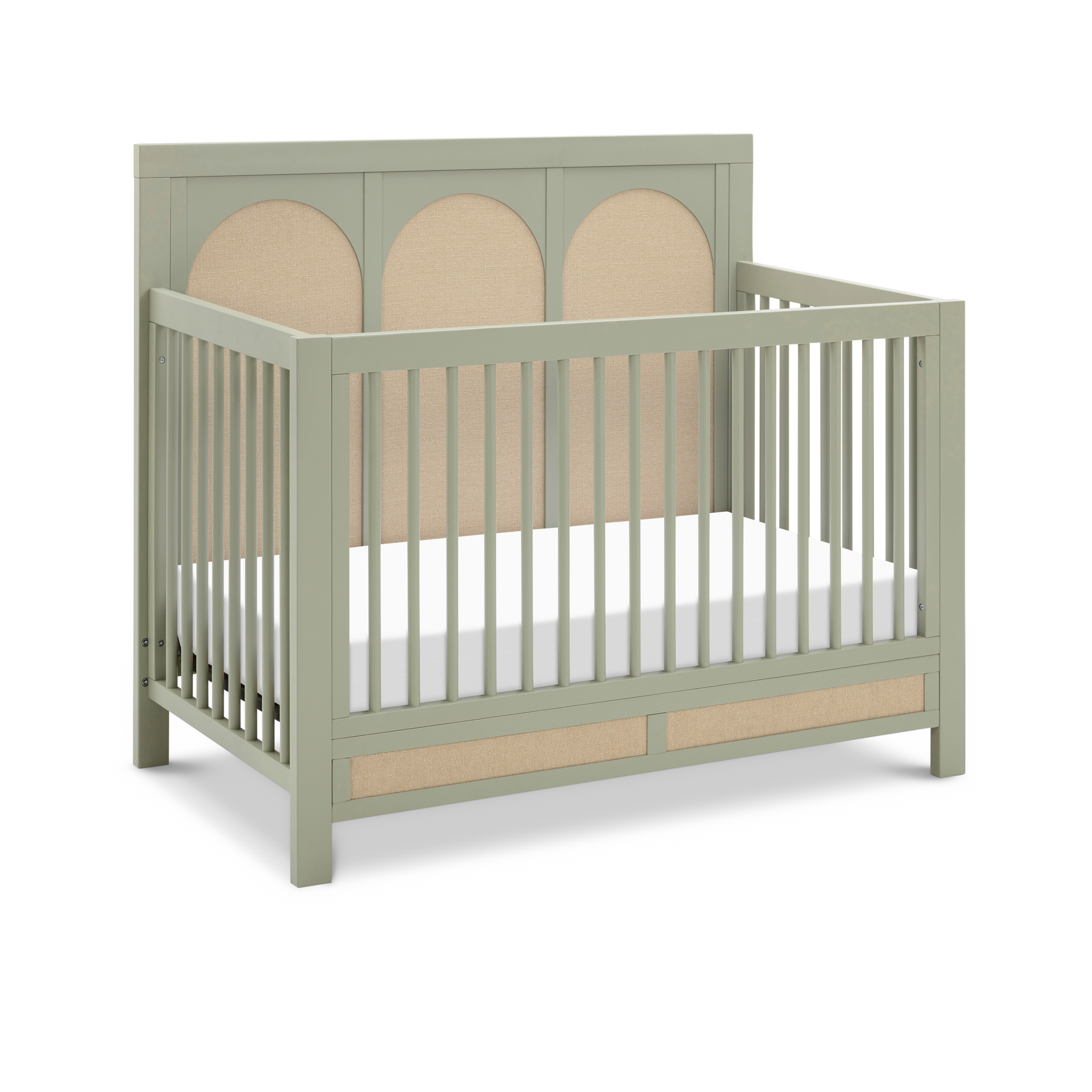 Namesake Eloise 4-in-1 Convertible Crib - French Sage And Performance Sand Eco-Weave.