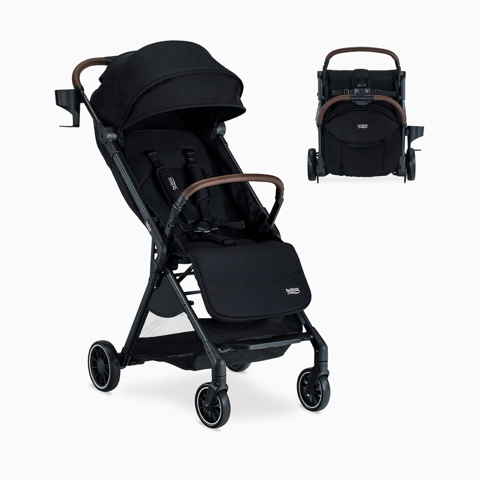 Britax Juniper Compact Stroller with One-Hand RapidFold - Raven