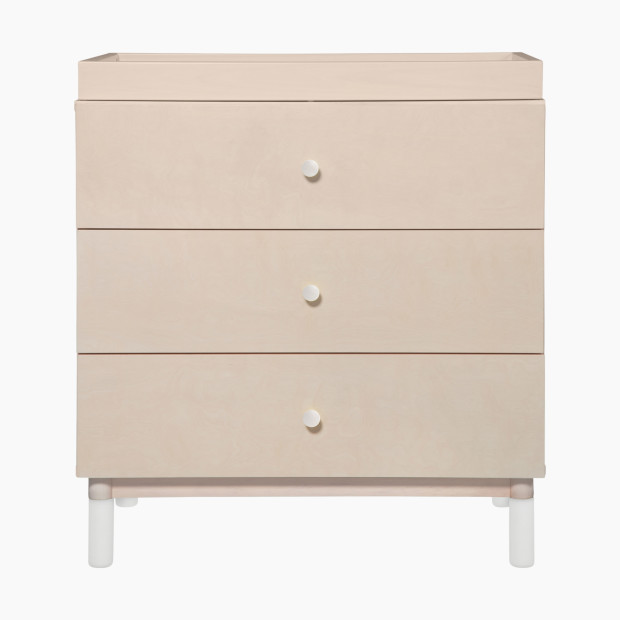 babyletto Gelato 3-Drawer Changer Dresser - Washed Natural/White.