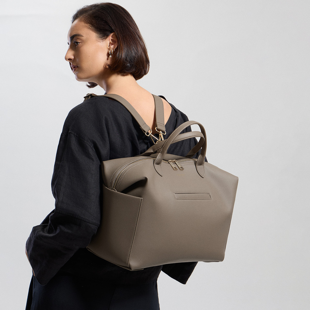 Mina Baie Emmy Diaper Bag - Clay.