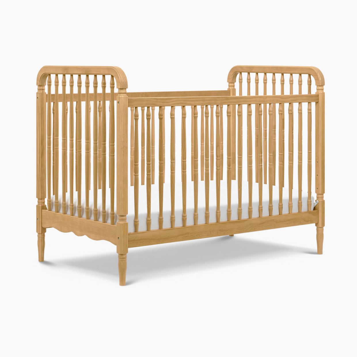 Namesake Liberty 3-in-1 Spindle Crib with Toddler Bed Conversion Kit - Honey.