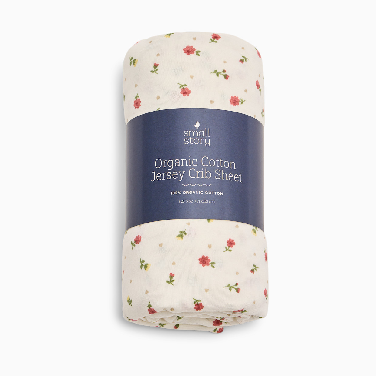 Small Story Organic Cotton Jersey Crib Sheet - Wildflower.
