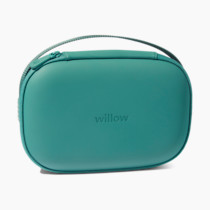 Willow Breast Pump Carrying Case, Teal, Use with Hands Free Wearable Breast Pumps, Ultra Durable Hard Shell Breast Pump Case with Removable Tray, Compact and Discreet