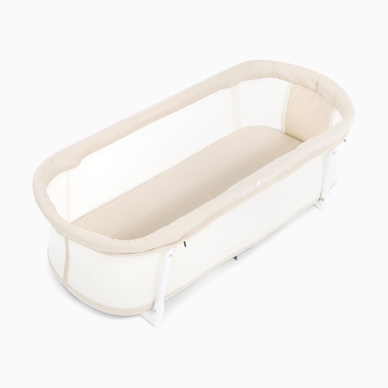 Baby Delight Snuggle Nest Organic Portable Bassinet - Organic Oat.
