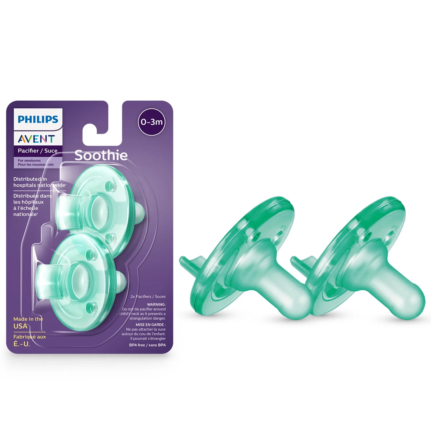 Phillips Avent Soothie Pacifier, 2 Pack - $4.47.