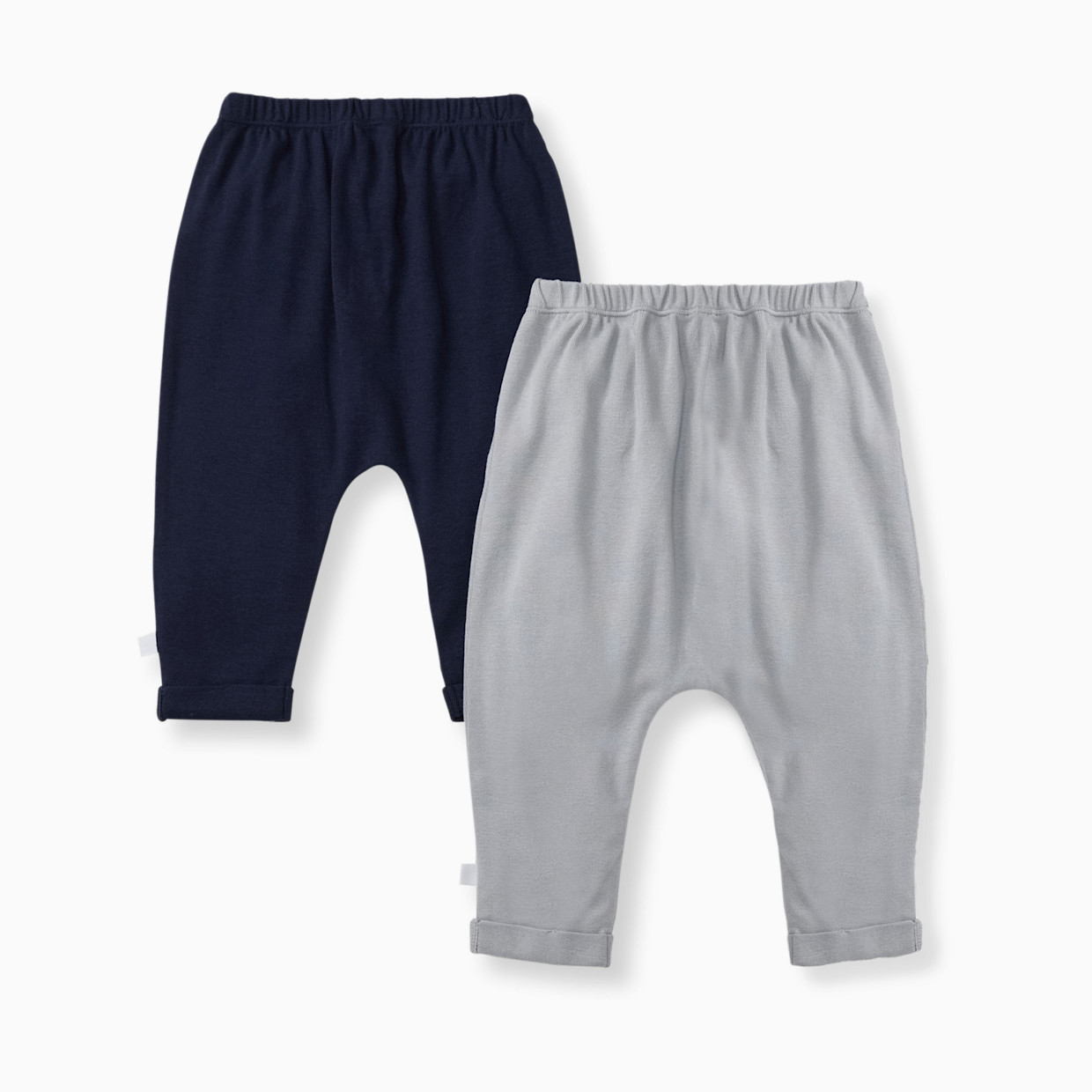 Burt's Bees Baby 2-Pack Organic Pants - Midnight, 0-3 M.