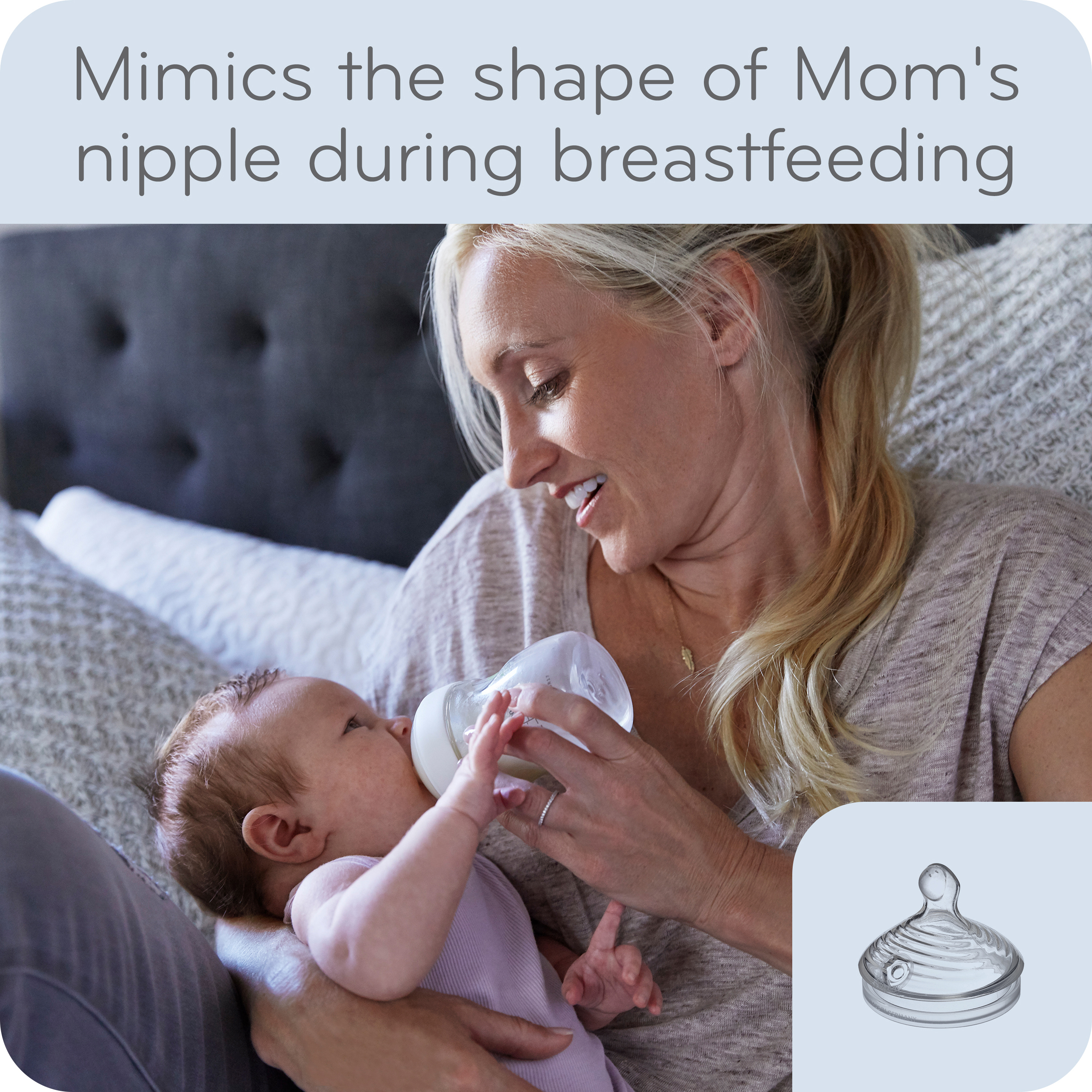 NUK Simply Natural Glass Bottle - 4oz.