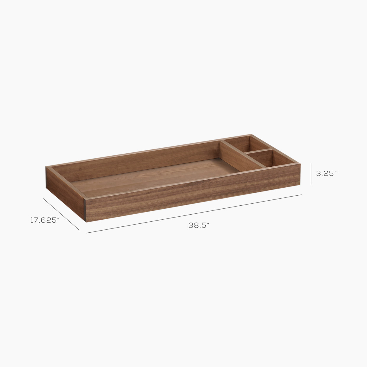 Ubabub Removable Changer Tray for Nifty - Walnut.