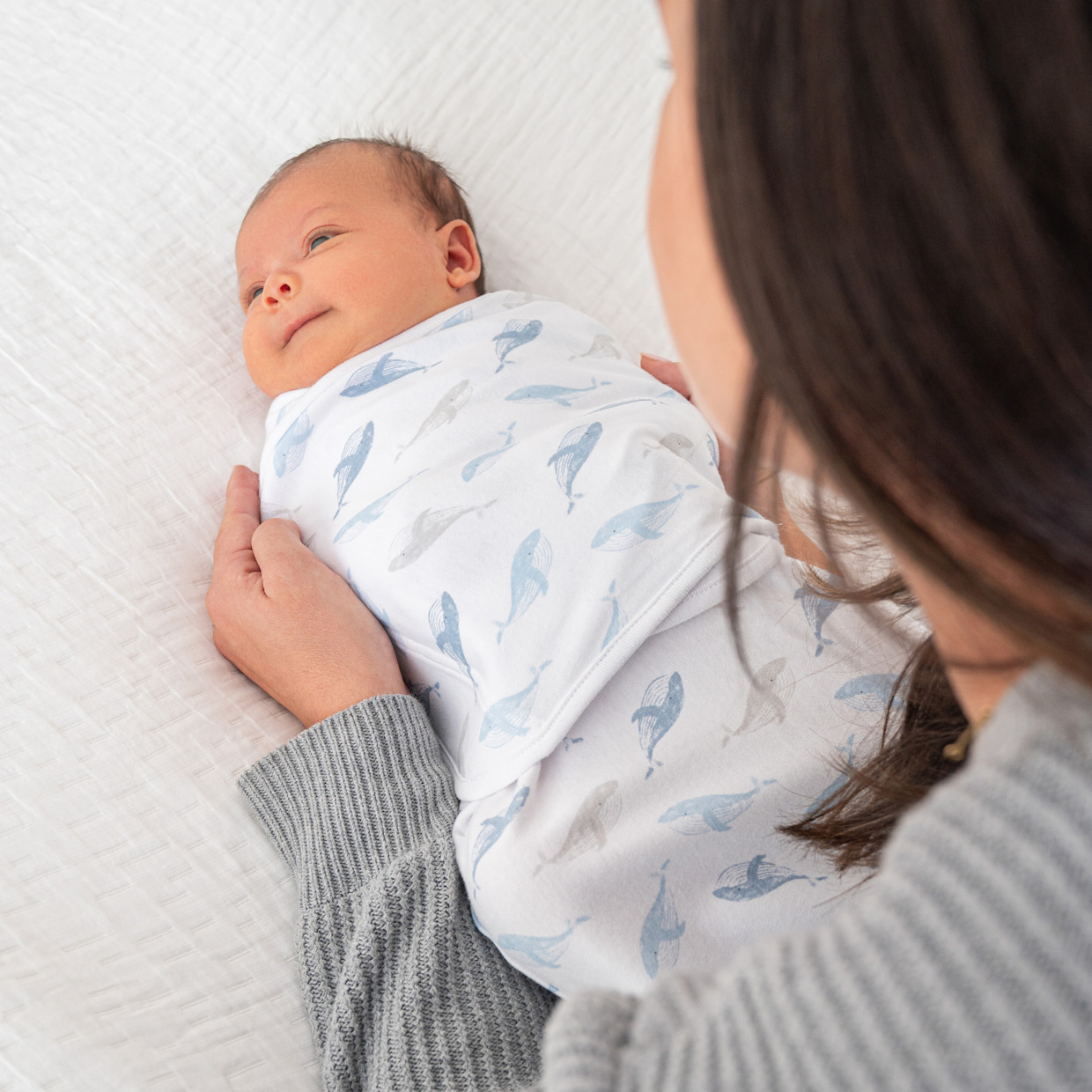Aden + Anais Essentials Cotton Wrap Swaddles (3 Pack) - At Sea, 0-3 Months, 3.