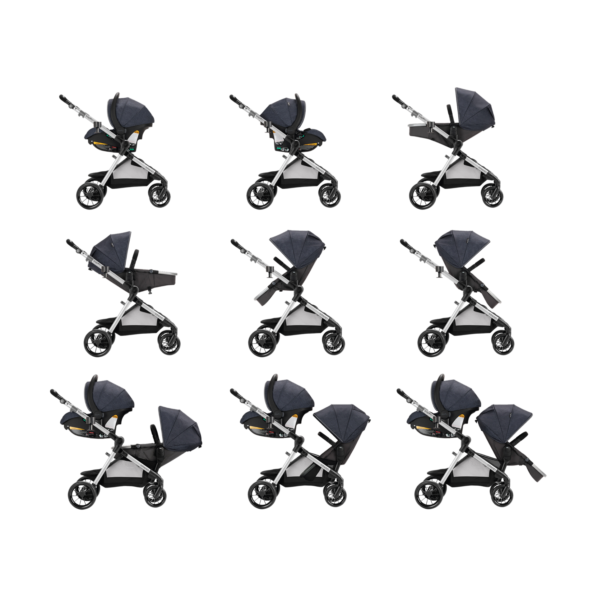 evenflo pivot xpand 22 configurations