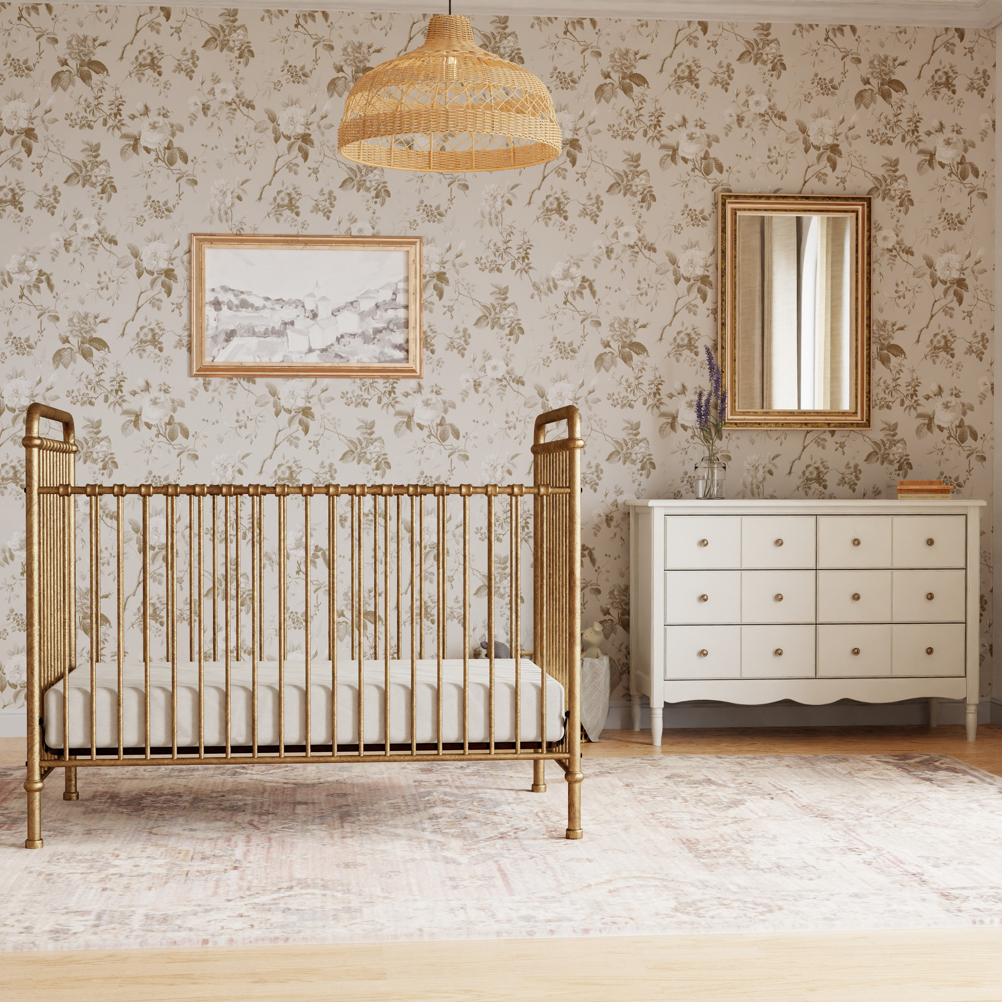 Namesake Abigail 3in1 Convertible Crib Vintage Gold Babylist Shop