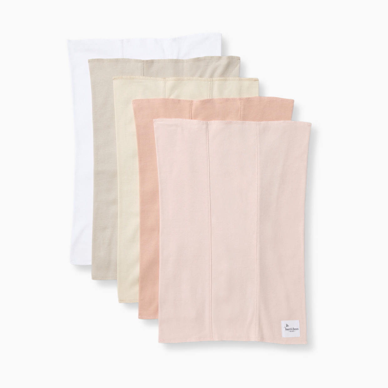 Burt's Bees Baby Organic Burp Cloth (5 Pack) - Pink Sand.
