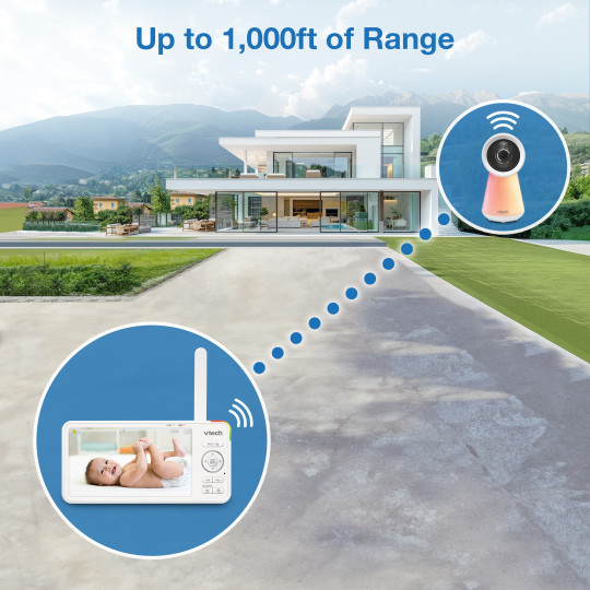 VTech RM6756HD 5.5" HD Smart Wi-Fi Video Baby Monitor.
