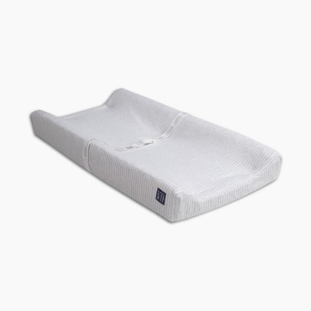 Delta Children babyGap Contoured Changing Pad with Cooling Cover - Grey Stripe.