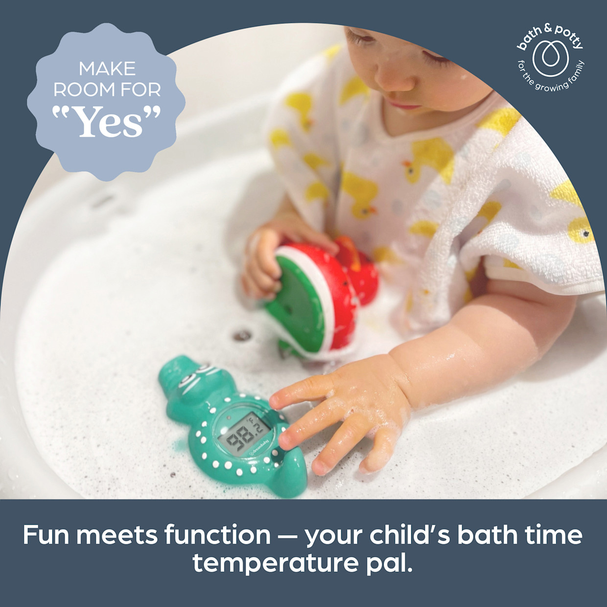 Dreambaby Room and Bath Thermometer - Crocodile.