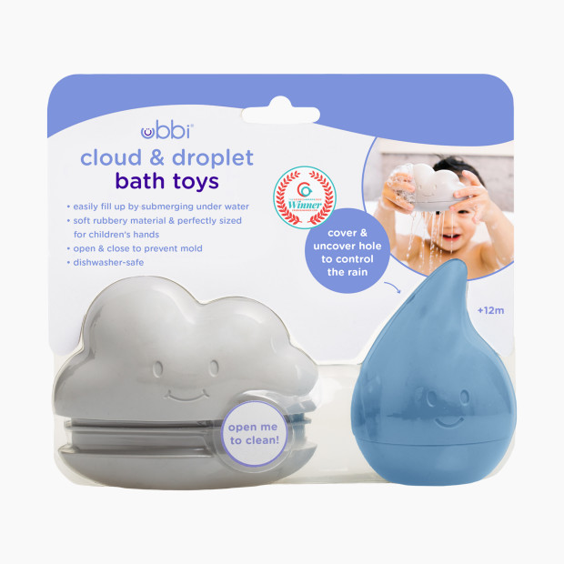 Ubbi Cloud and Droplet Bath Toys - Muted.