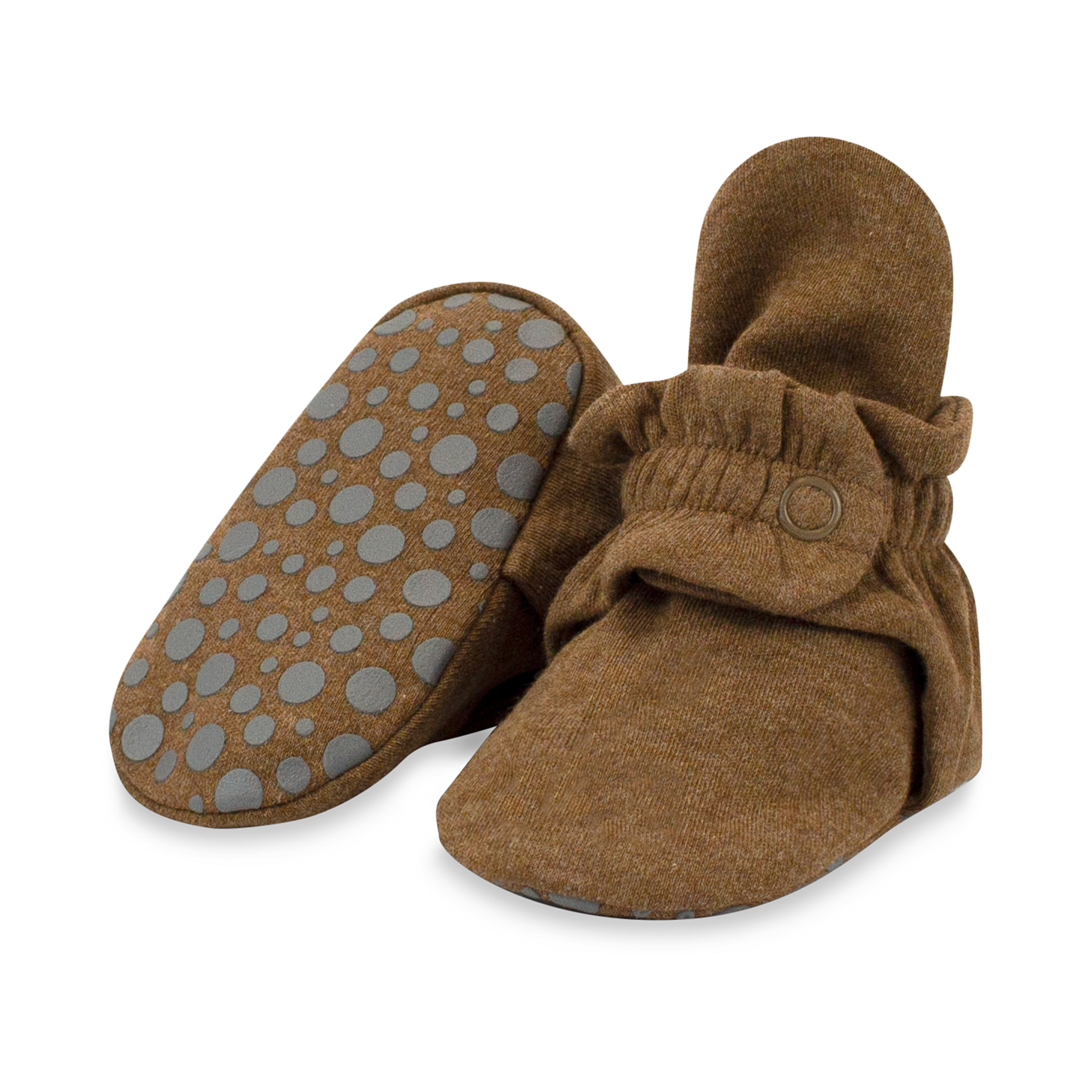 Zutano Unisex Organic Cotton Baby Booties, Stay-On and Non-Slip, Newborn to Toddler