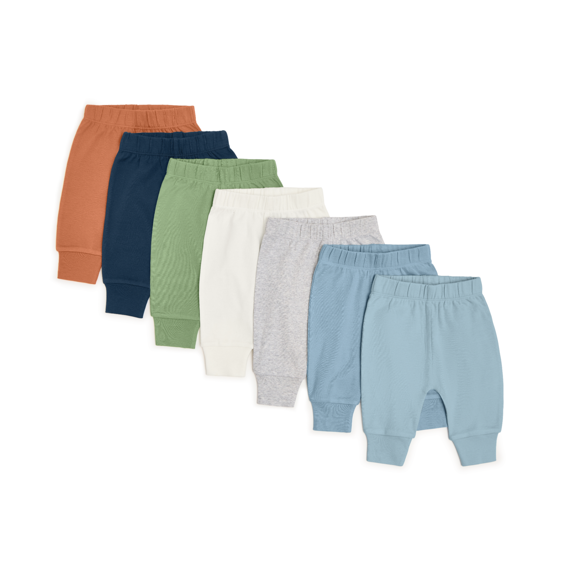 Small Story Organic Cotton Solid Everyday Pant (7 Pack).