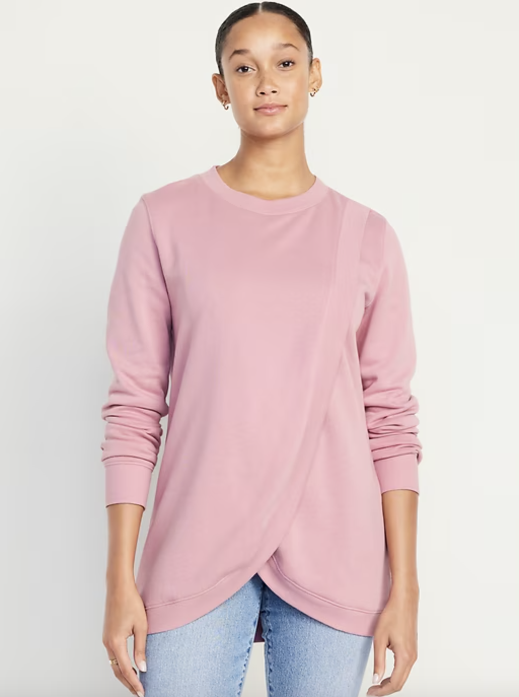Old Navy Maternity Cross-Front Nursing Sweatshirt.