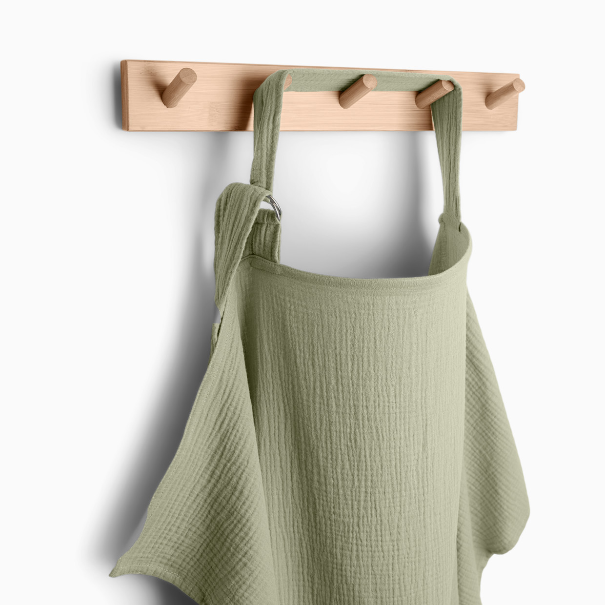Comfy Cubs Muslin Nursing Cover with Adjustable Neck Strap - Sage, 1.