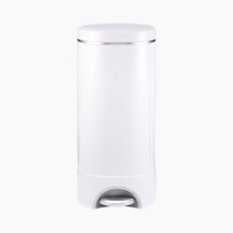Munchkin® STEP™ Diaper Pail Powered by Arm & Hammer, #1 in Odor Control, Award-Winning, Includes 1 Snap, Seal & Toss™ Bag, 1 Starter Refill Ring, and 1 PUCK™ Baking Soda Cartridge