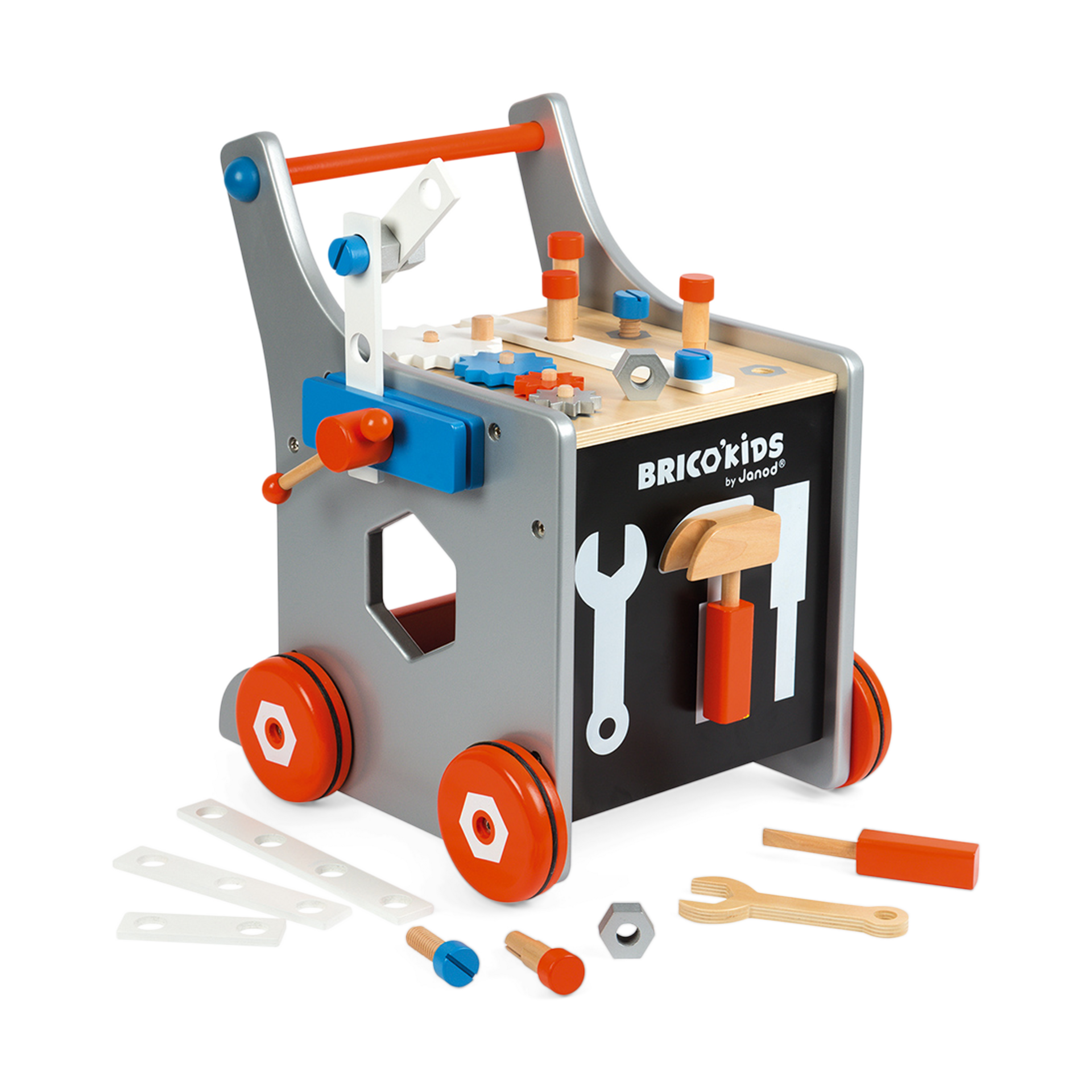 Janod Brico'Kids Magnetic DIY Trolley.