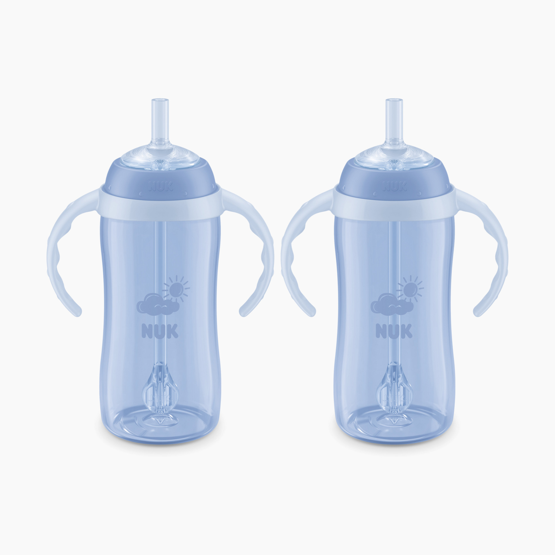 NUK Learner Straw Cup (2 Pack) Blue, 10 Oz Babylist Shop