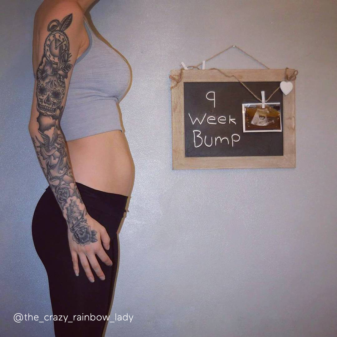 9 Weeks Pregnant Photos Belly Pregnantbelly