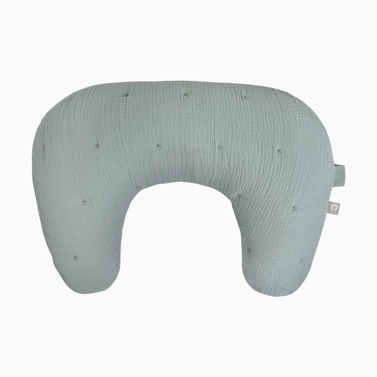 Boppy Nursing Pillow Luxe Muslin - Sea Green Muslin.