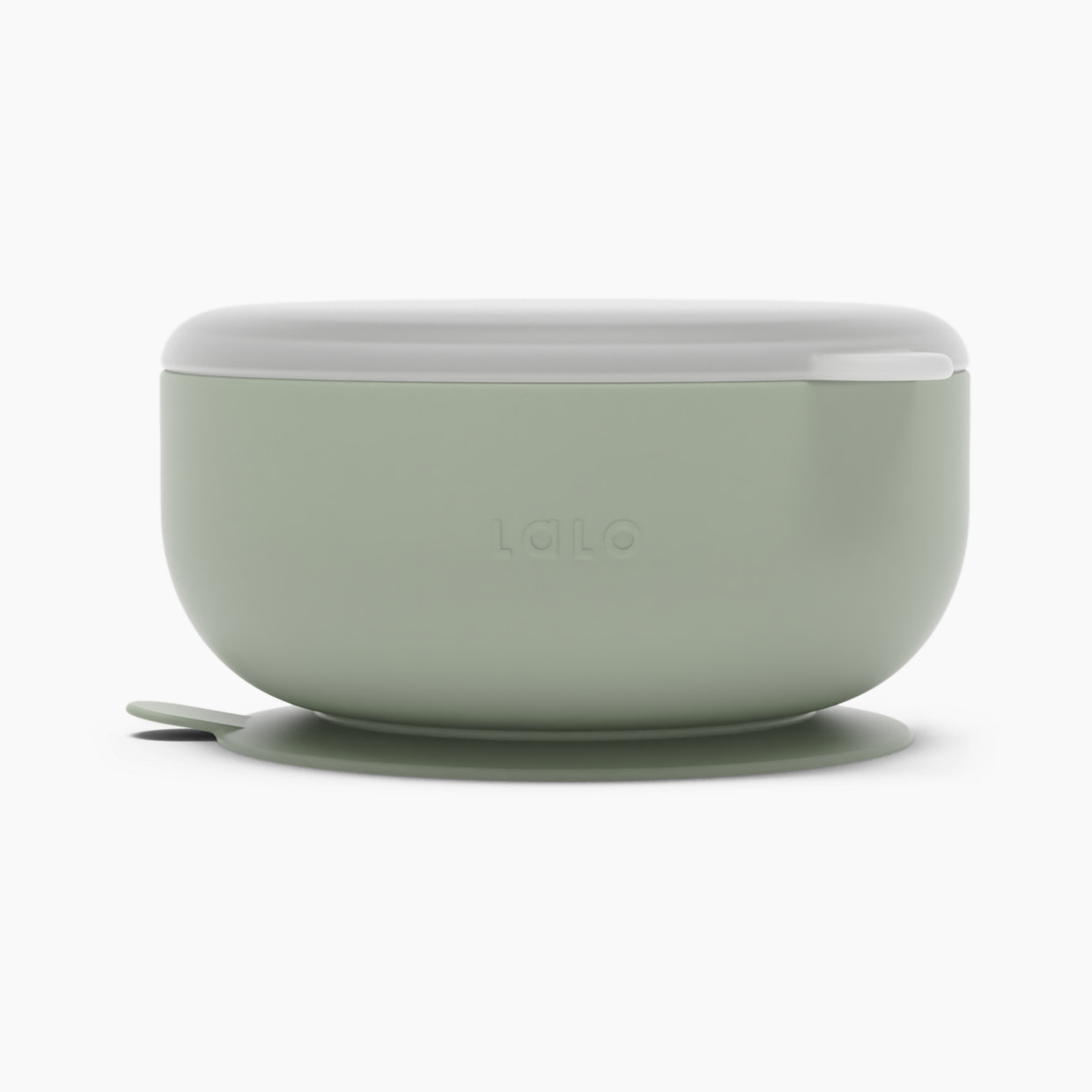 Lalo Suction Bowl + Lid - Sage.