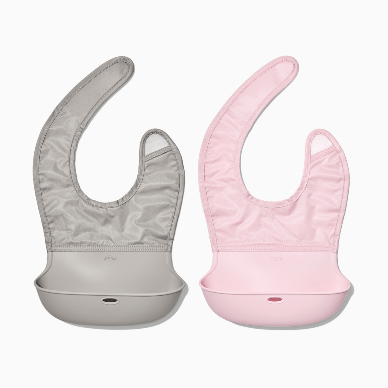 OXO Tot Roll Up Bib (2 Pack) - Blossom/Drizzle.