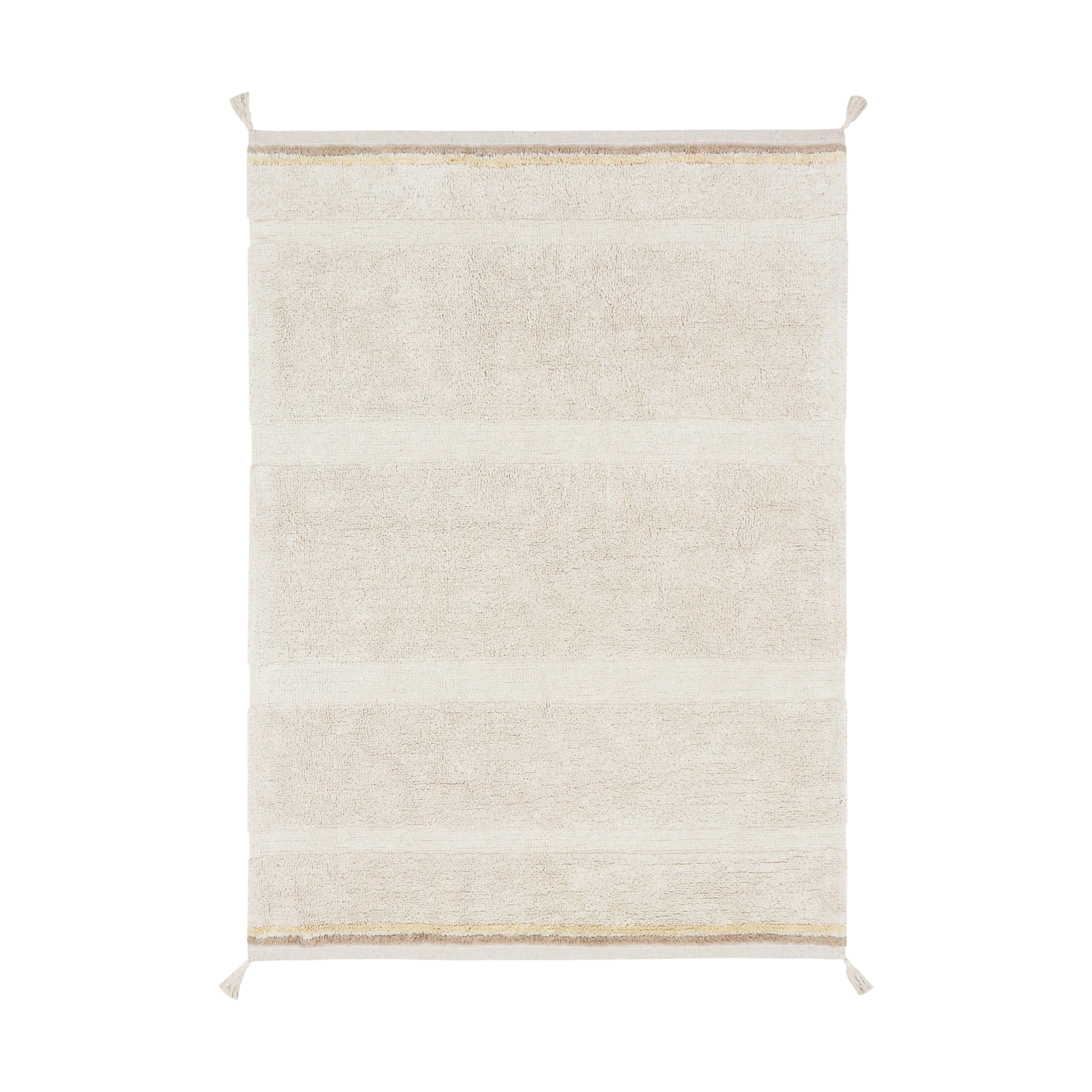 Lorena Canals Bloom Washable Rug - Natural, 4' 7" X 6' 7".