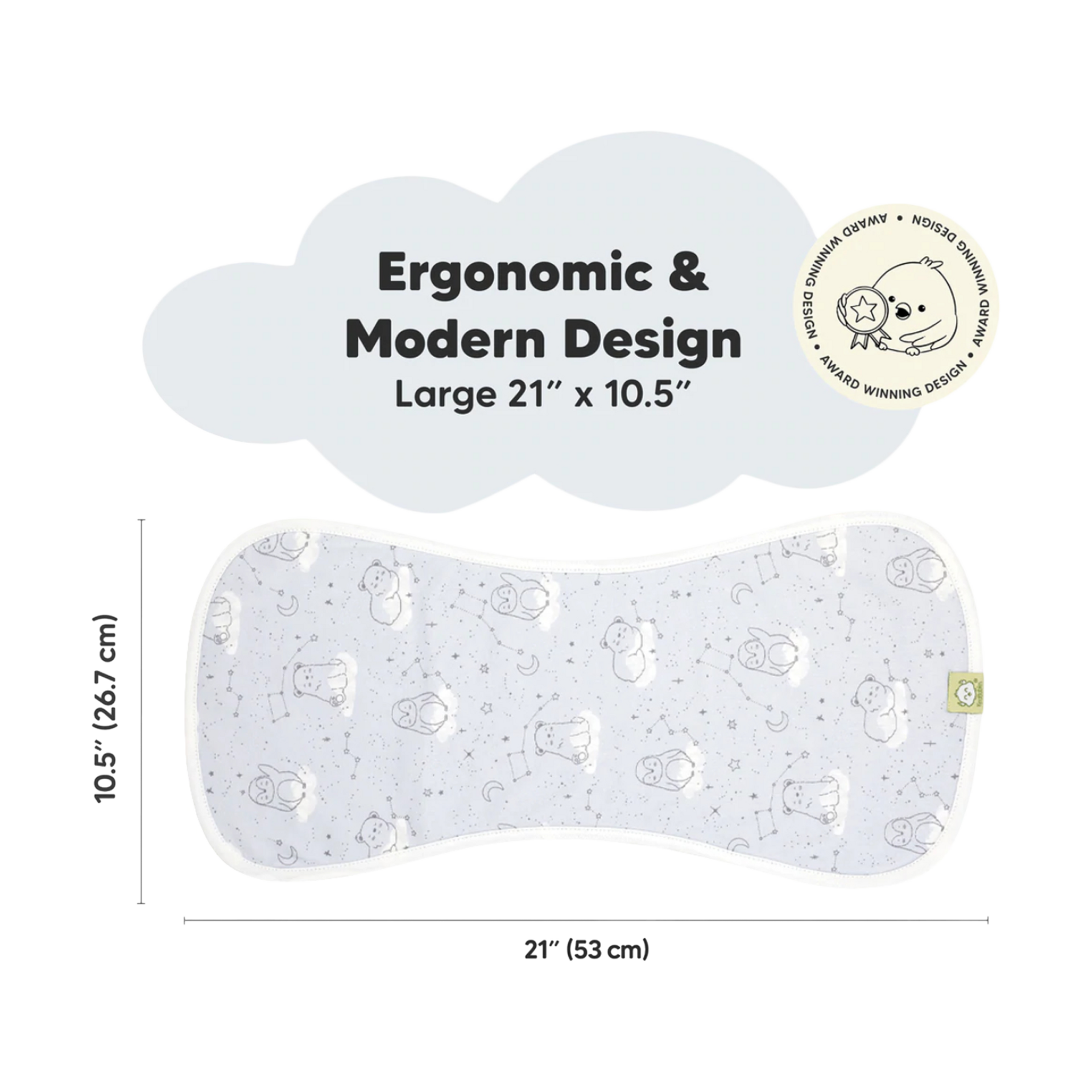 KeaBabies Urban Organic Burp Cloths (5 Pack) Constellation Babylist