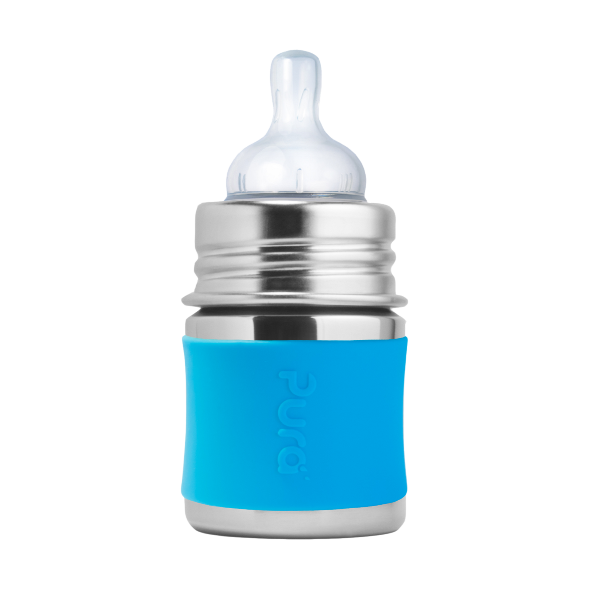 Pura Stainless Steel Baby Bottle - Aqua, 5oz.
