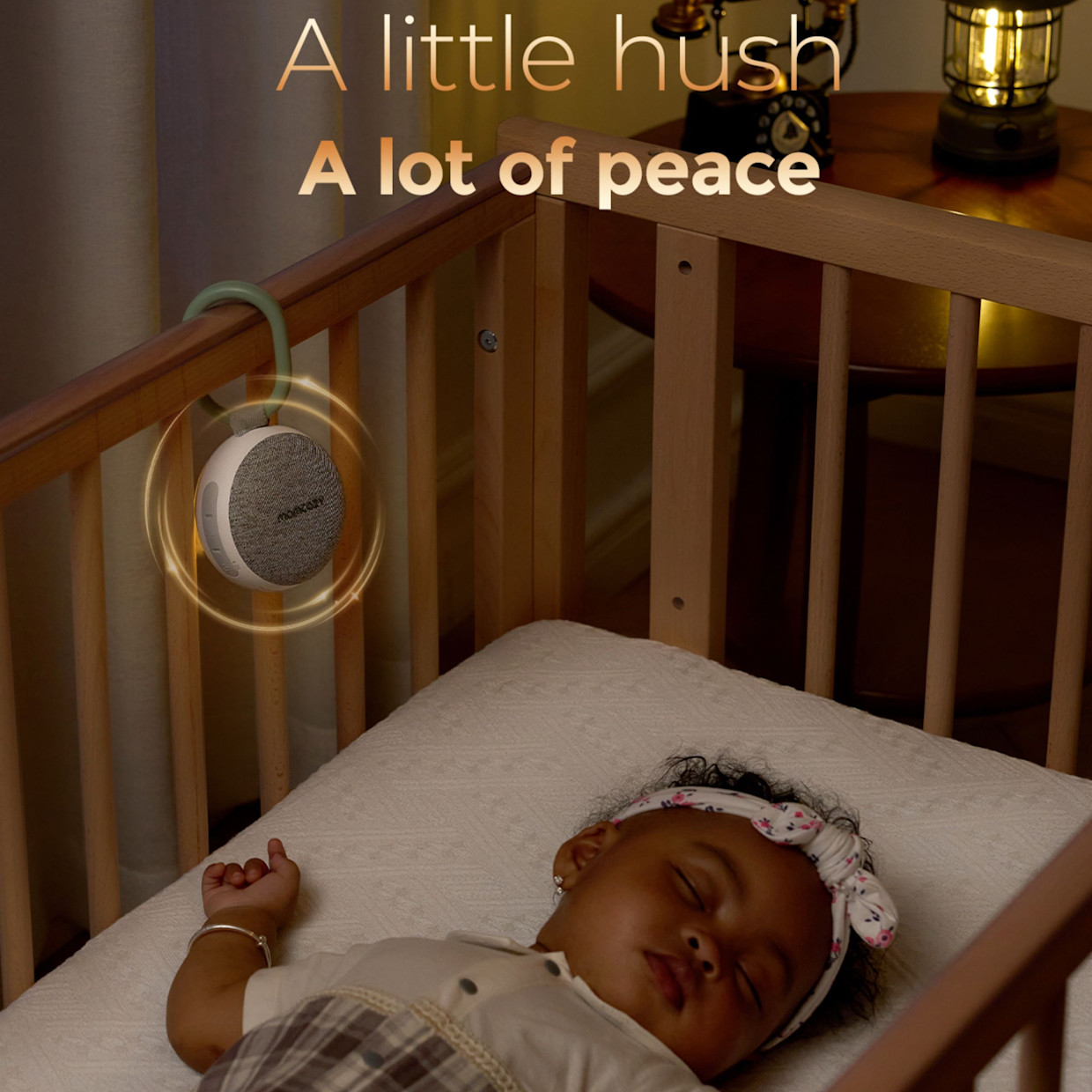 Momcozy Portable Sound Machine with Night Light.