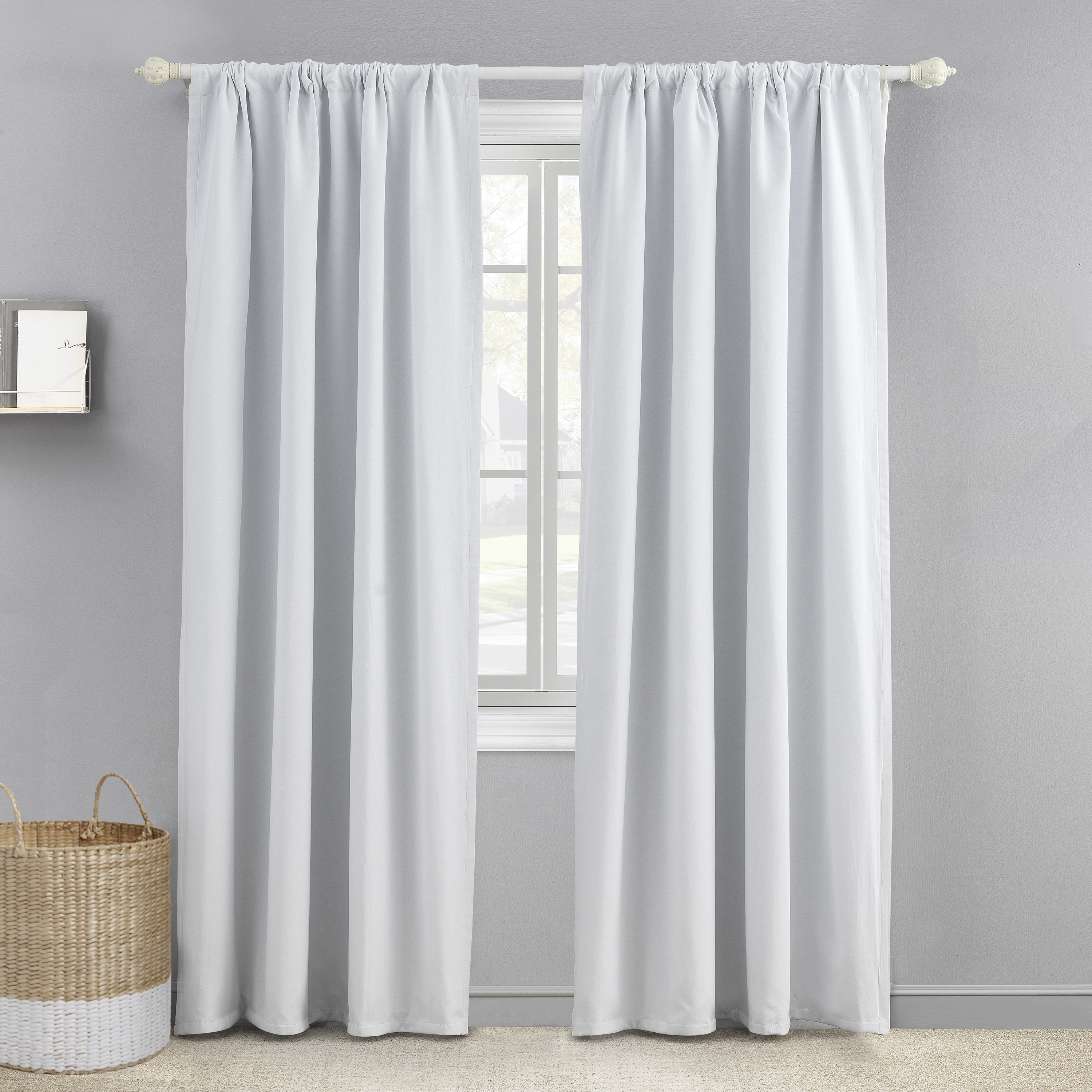 Levtex Baby Blackout Drape Panel - White, 52x84.