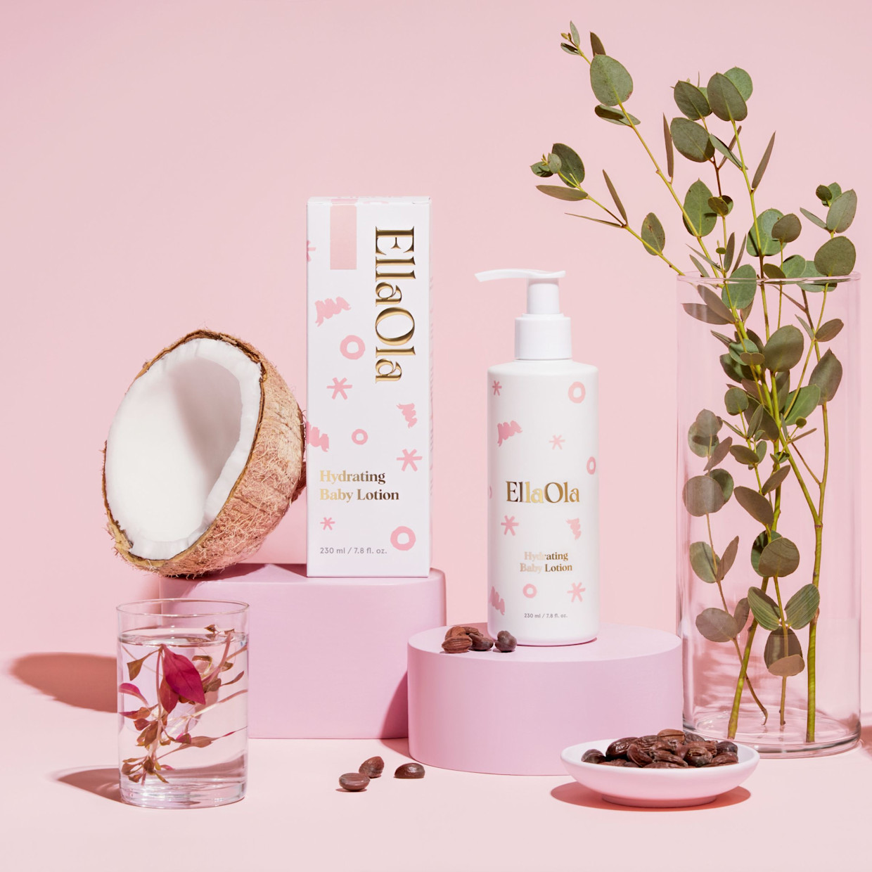 Ella Ola Hydrating Baby Lotion - White.