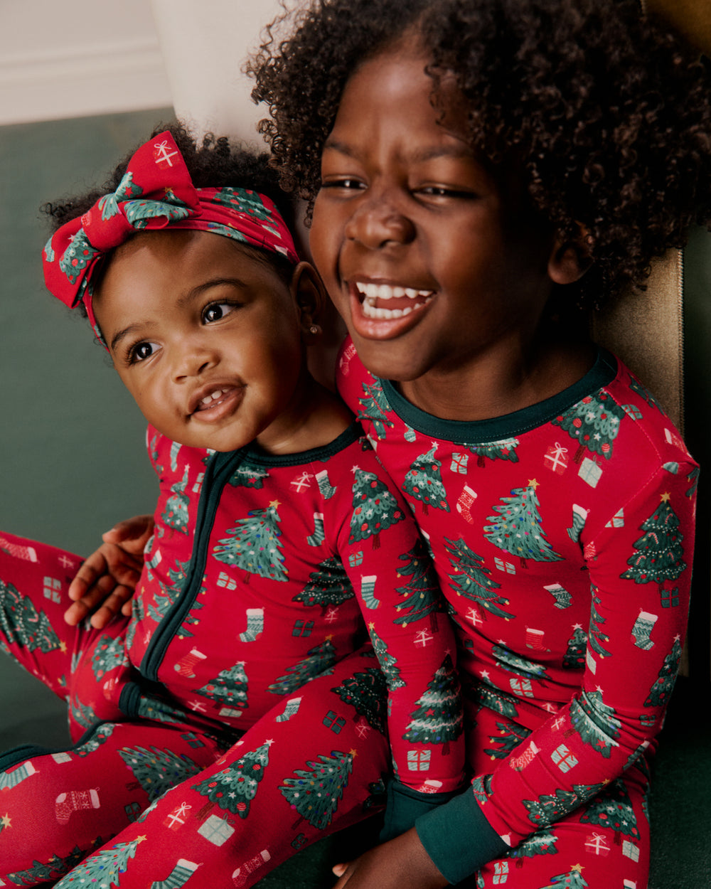 Little Sleepies Joyful Traditions Red Zippy.